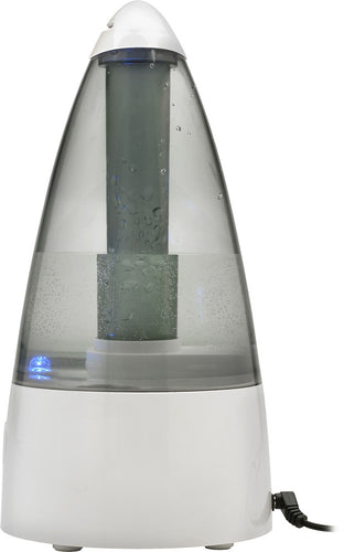 PureGuardian - Ultrasonic 0.21-Gal. Cool Mist Humidifier - White/Smoked Gray