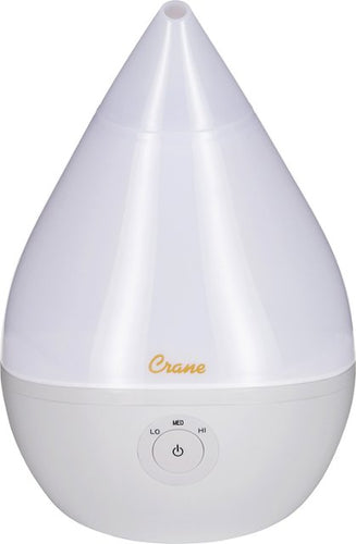 Crane - Droplet Ultrasonic 0.5 Gal. Cool Mist Humidifier - White
