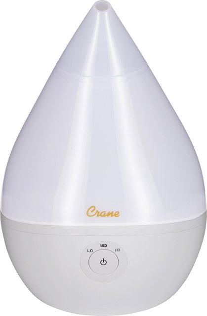 Crane - Droplet Ultrasonic 0.5 Gal. Cool Mist Humidifier - White